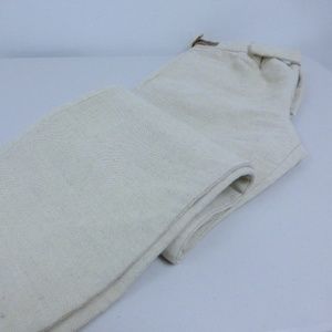 MARNI ITALY BEIGE COTTON LINEN BLEND PANTS i42